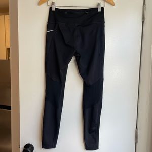 Nike Black Leggings for Running - medium 3/4 length